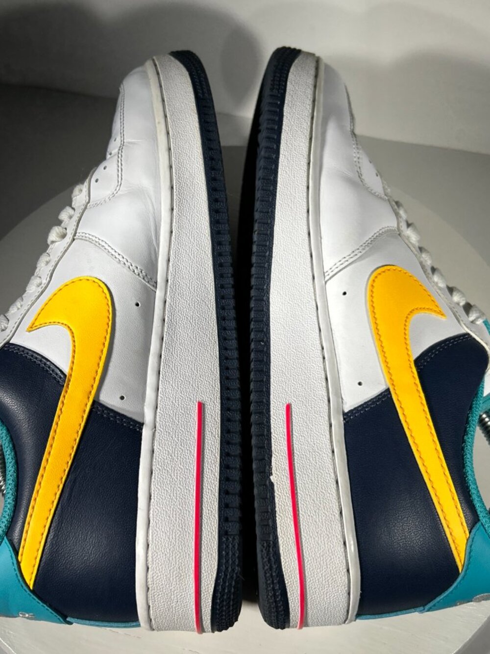 Nike Air Force 1 90s South Beach Mens Shoes Size 9.5 White Sneakers AF1 Thunder - Picture 7 of 12
